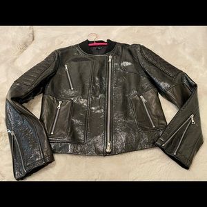 NWOT THEORY LEATHER JACKET SZ LARGE